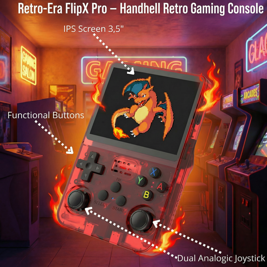 Retro-Era FlipX Pro – Handheld Retro Gaming Console