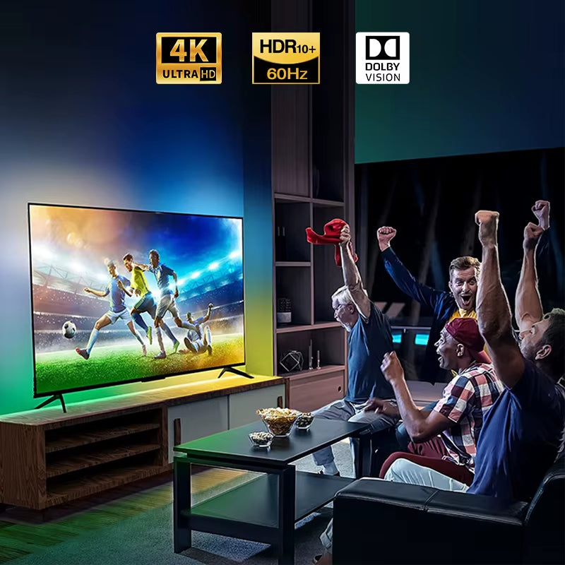 2024 New Ambient TV LED Backlight Sync to Screen for 40-85Inch Real-Time Sync LED Light Strip for 4K Hdmi-Compatible 2.0 Device