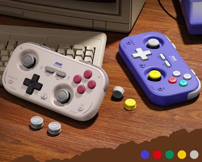 Pocket Retro Game Controller,1000Hz Recessed Stick, Hall Effect Joysticks,Portable Mini Gamepad Customizable Controls