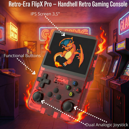 Retro-Era FlipX Pro – Handheld Retro Gaming Console